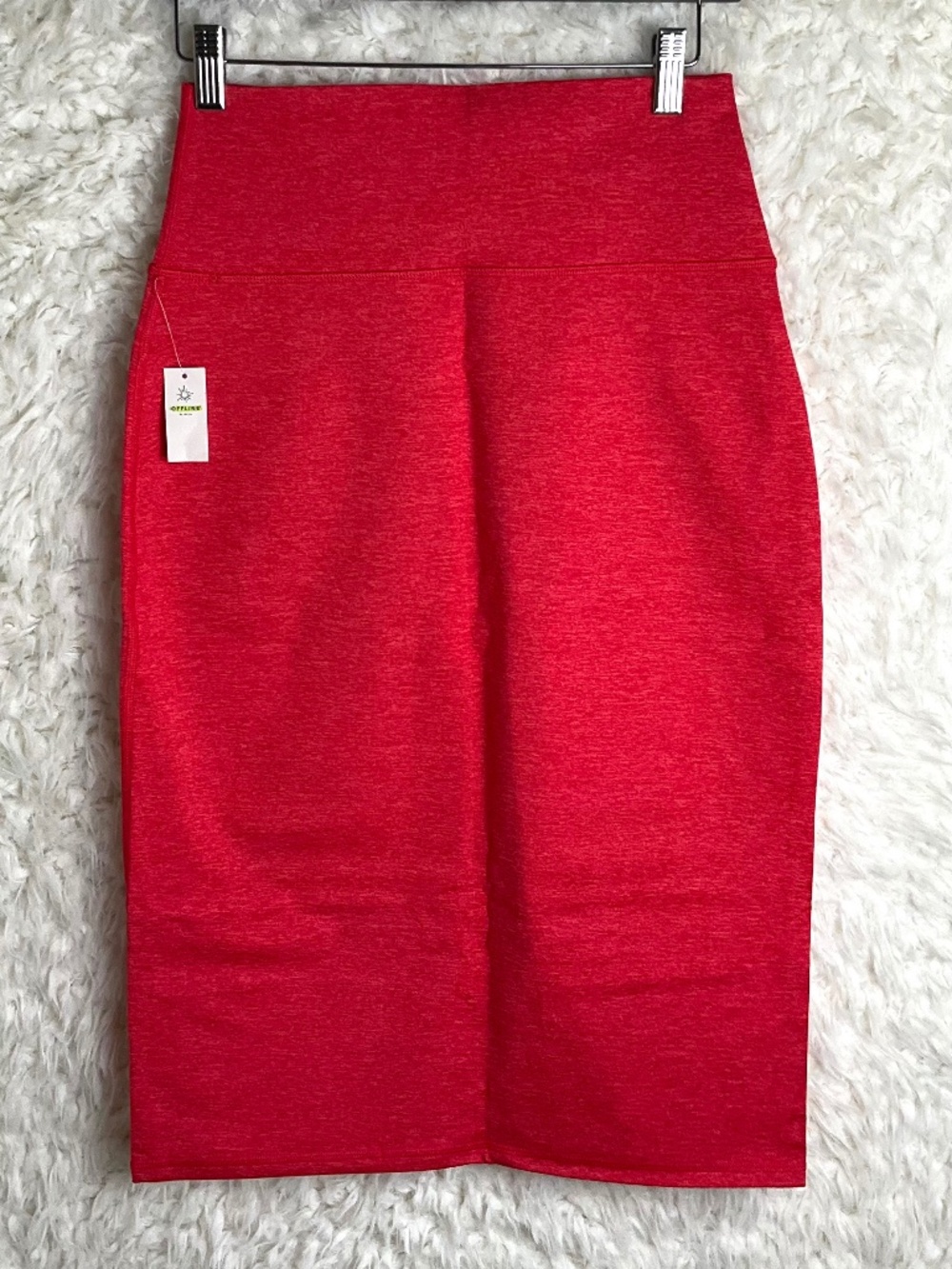 AERIE OFFLINE WOMEN'S RED PENCIL SKIRT~SIZE X-SMALL~NEW WITH TAGS!